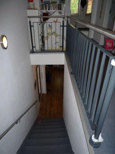 Treppe zu den Schlafzimmern